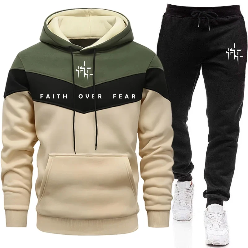 Faith Over Fear Men's Tracksui - Street Fashion Outfit recension och pris