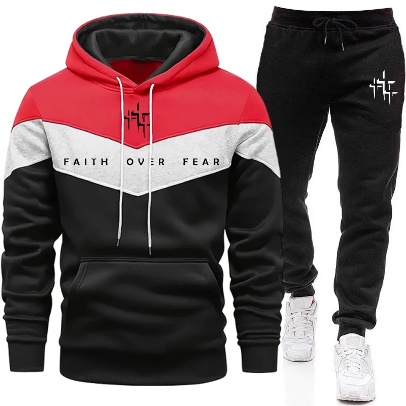 Faith Over Fear Men's Tracksui - Street Fashion Outfit recension och pris