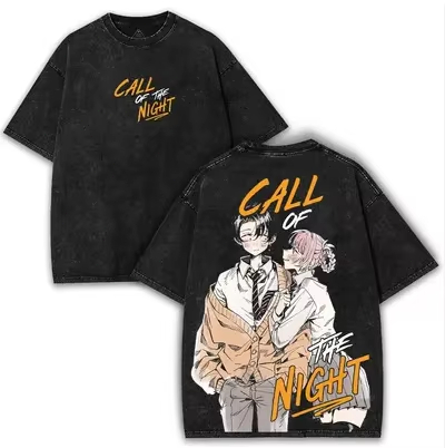 CALL OF THE NIGHT Washed T-shi - Fashion Street Night recension och pris