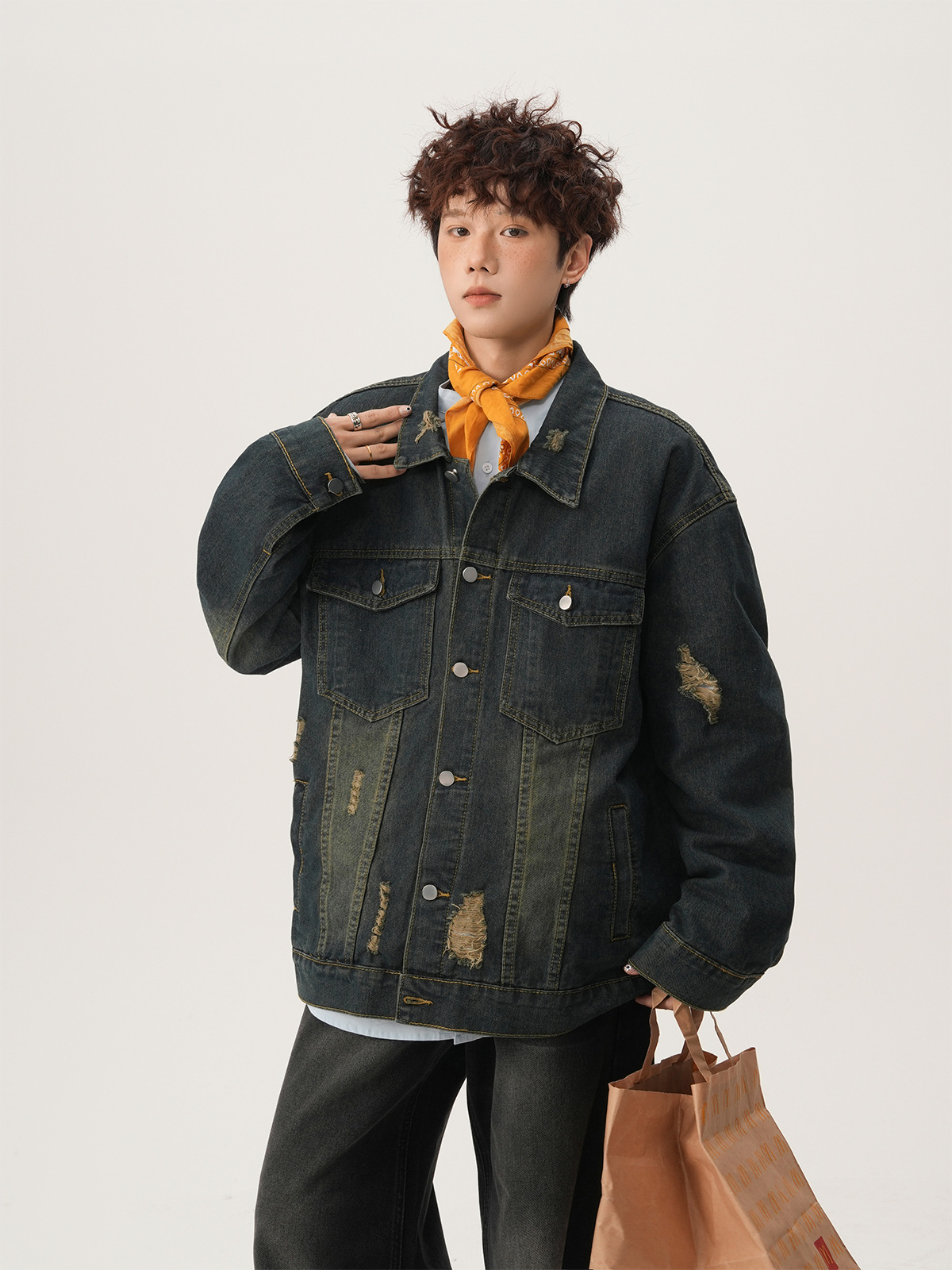 American High Street Ripped De - Street Fashion Jacket recension och pris