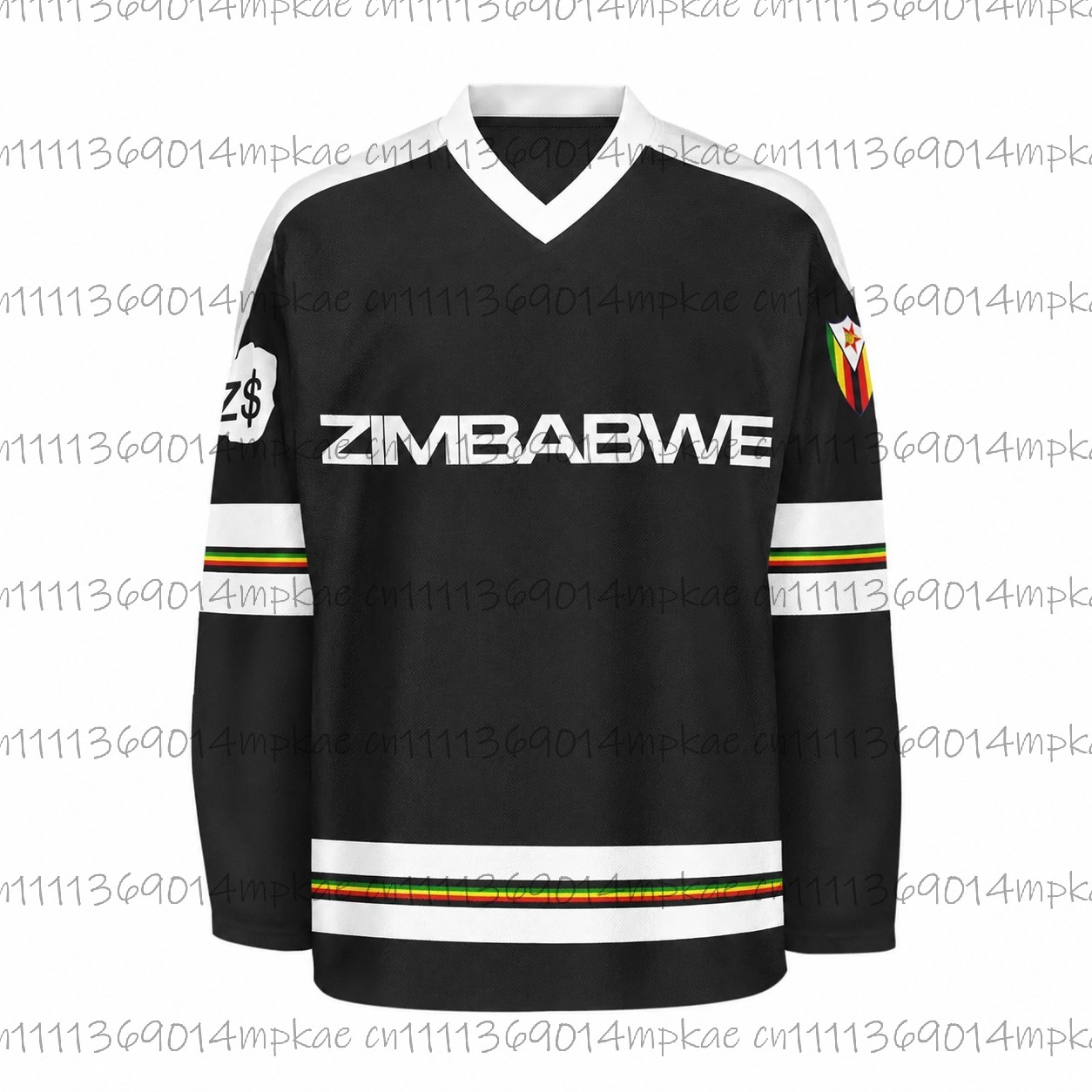 Men's Zimbabwe Printed V-Neck  - Fashion Streetwear recension och pris