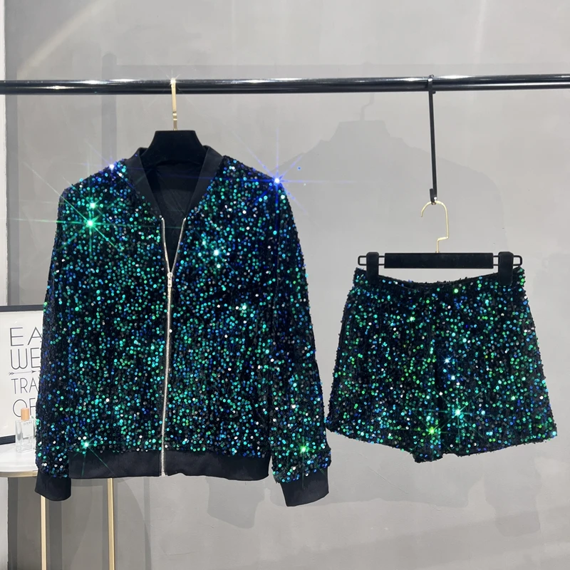 Premium Sequined Coat Women's  - Street Fashion Jacket recension och pris