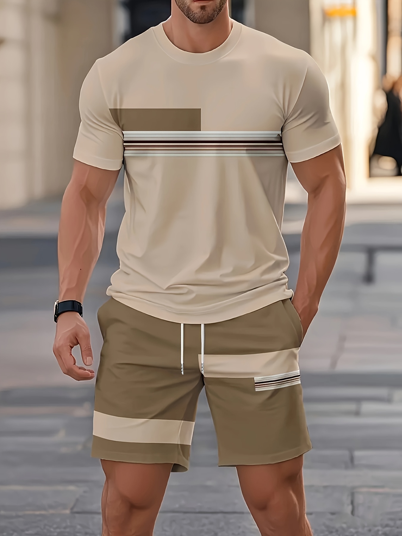 Summer Men's Sets Casual O-nec - Street Fashion Outfit recension och pris