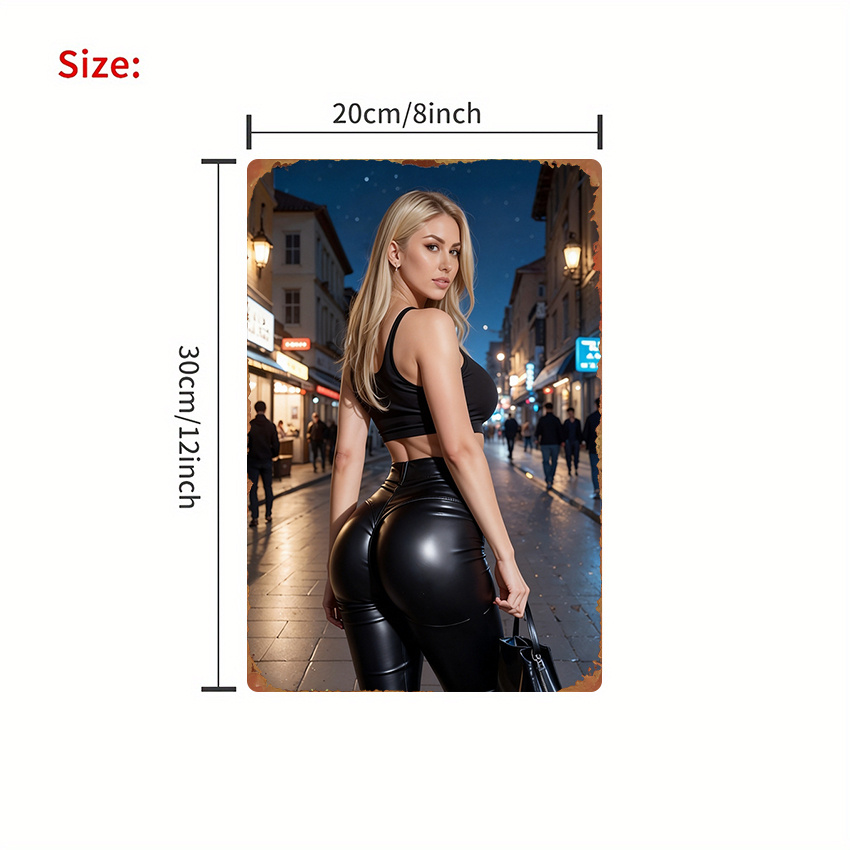 1pc Sign Featuring a Fashionab - Fashion Street Night recension och pris