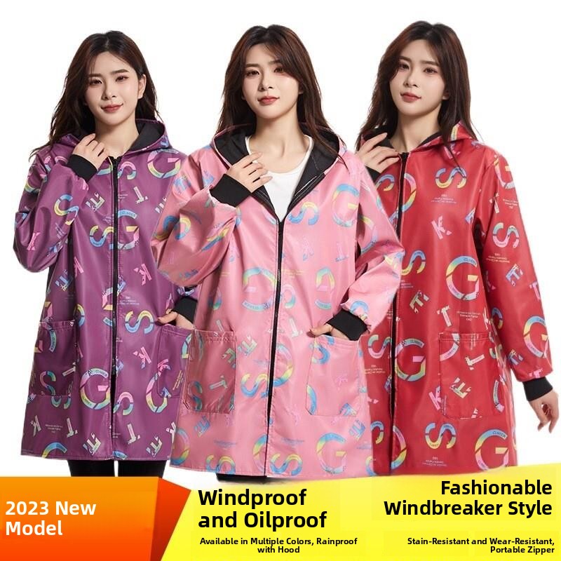 plus Size Raincoat Jacket Thic - Street Fashion Vendors recension och pris