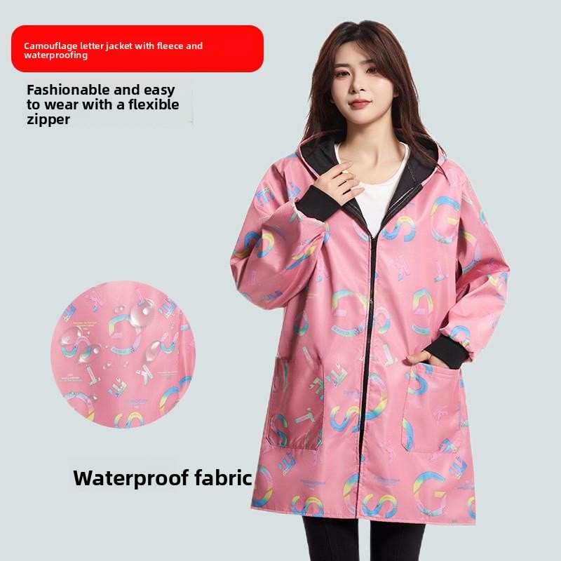 plus Size Raincoat Jacket Thic - Street Fashion Vendors recension och pris