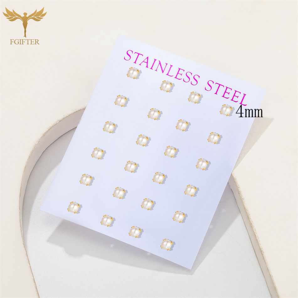 12 Pairs Pack Pearl Stud Earri - Street Fashion Vendors recension och pris