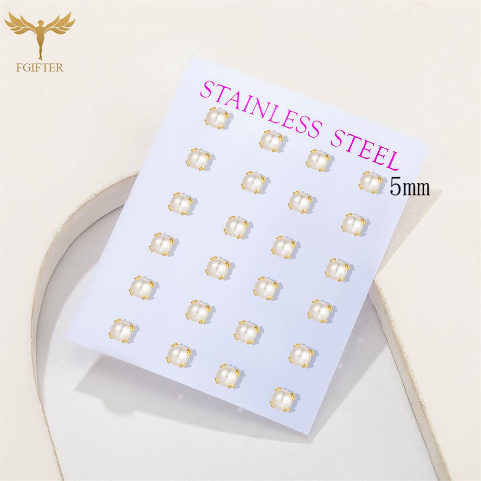 12 Pairs Pack Pearl Stud Earri - Street Fashion Vendors recension och pris